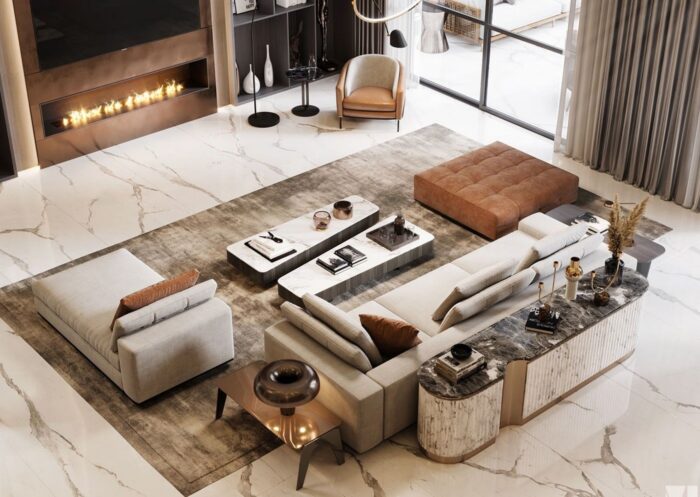 Pure Modern Living Room Cairo