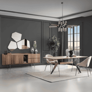 luxury dining room cairo crafted with architectural beauty – Elmalek Furniture