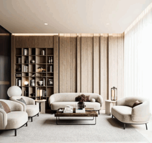 stylish living room 2026 art meets comfort in Elmalek Furniture designs