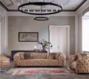 stylish living room in egypt modern aesthetic crafted by Elmalek Furniture Cairo