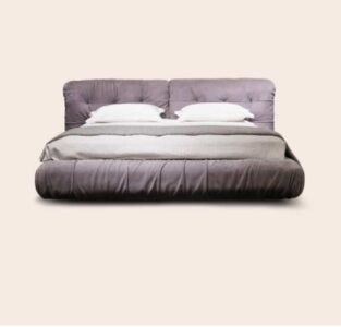 contemporary bed in cairo modern aesthetic crafted by Elmalek Furniture Cairo