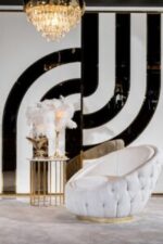 contemporary living rooms 2026 modern royal craft by Elmalek Furniture Cairo