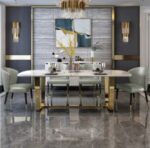 modern dining room 2025 crafted with architectural luxury by Elmalek Furniture