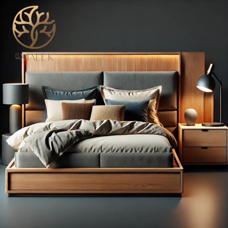 Bed and Nightstand