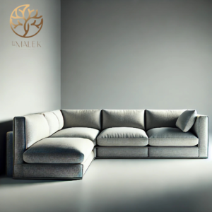 Modern L-shaped sofa for salons