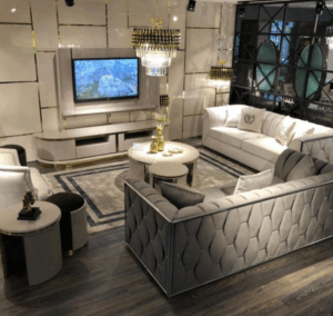 stylish living rooms in cairo exclusive luxury form by Elmalek Furniture Egypt