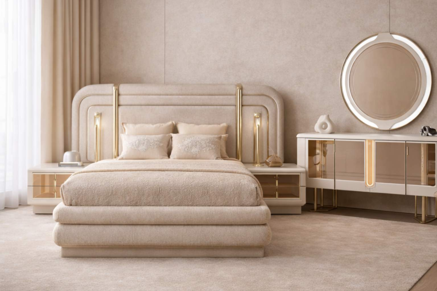 Bed and Nightstand 2026