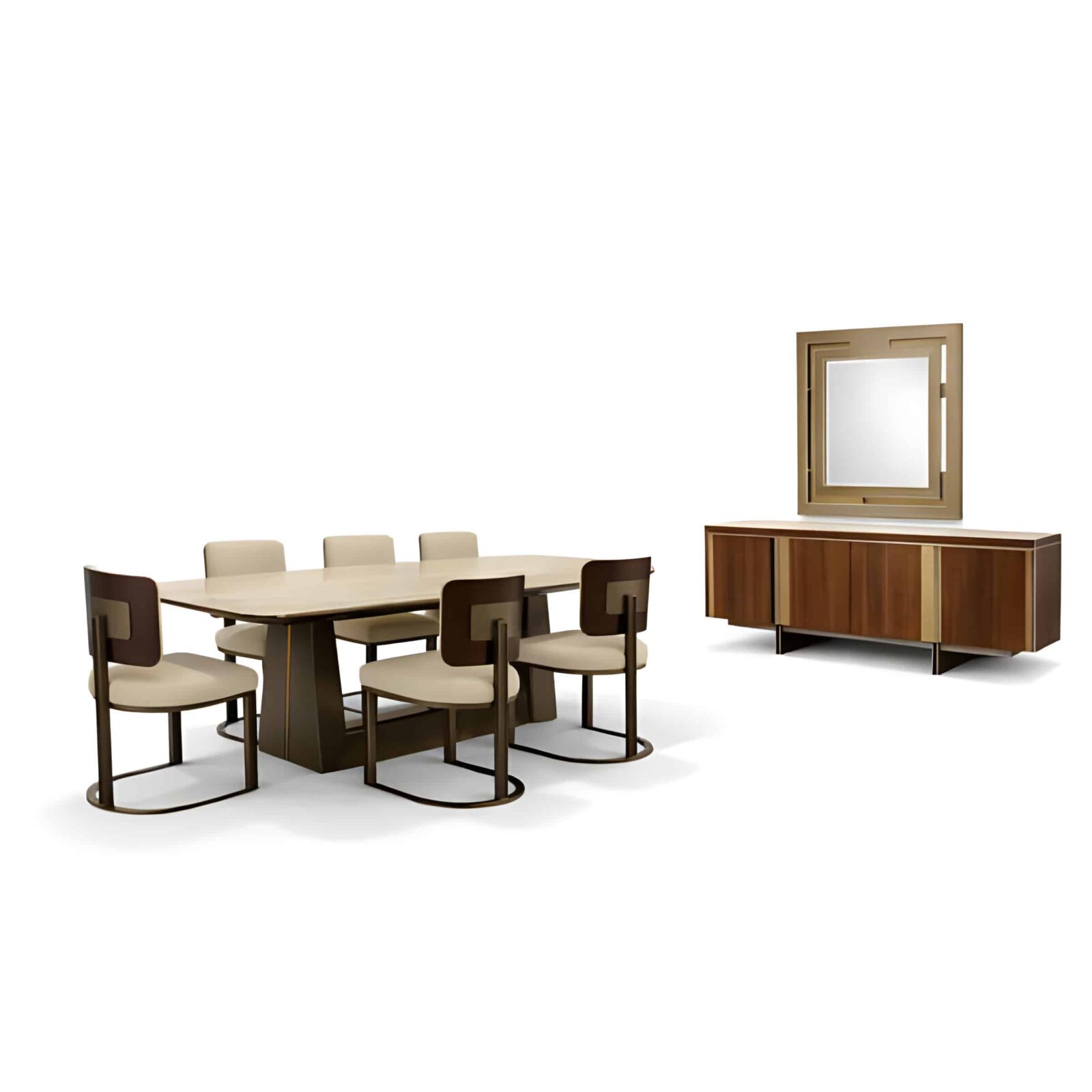 Lorya Dining Room Set main view for elegant dining spaces