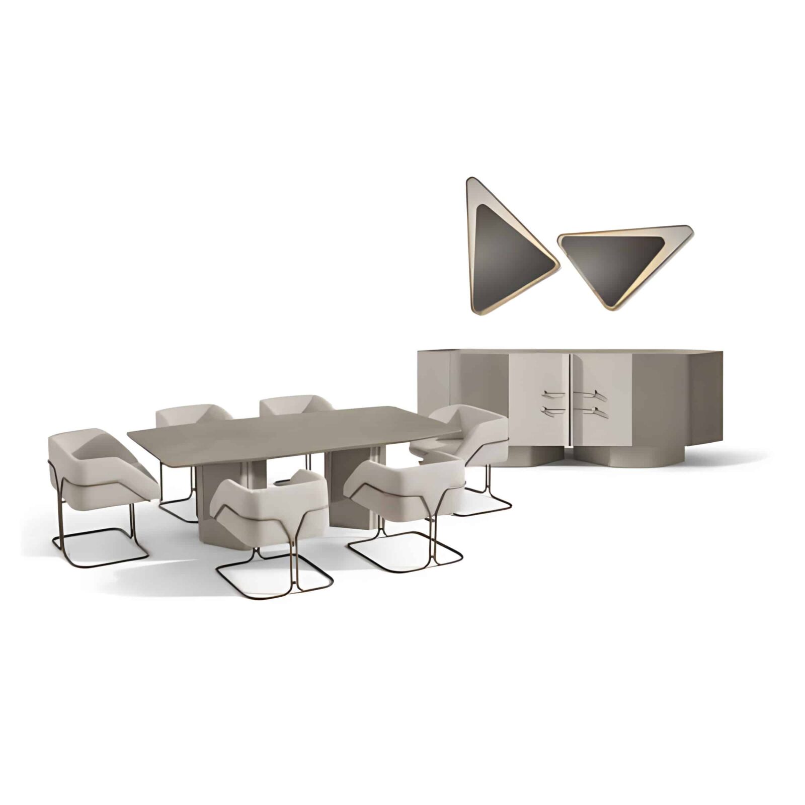 Mavira Dining Room Set main view for elegant dining spaces