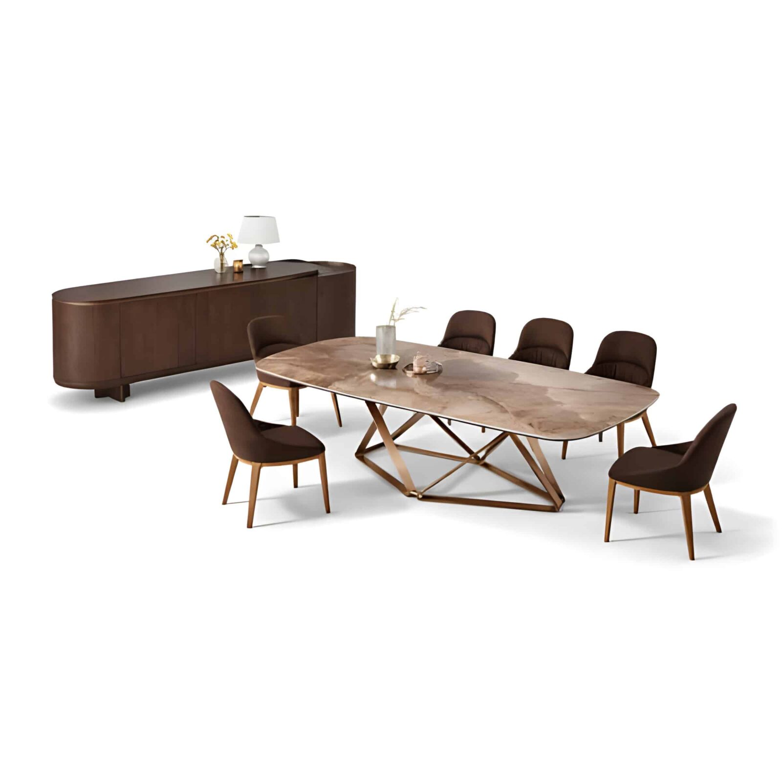 Savora Dining Room Set main view for elegant dining spaces