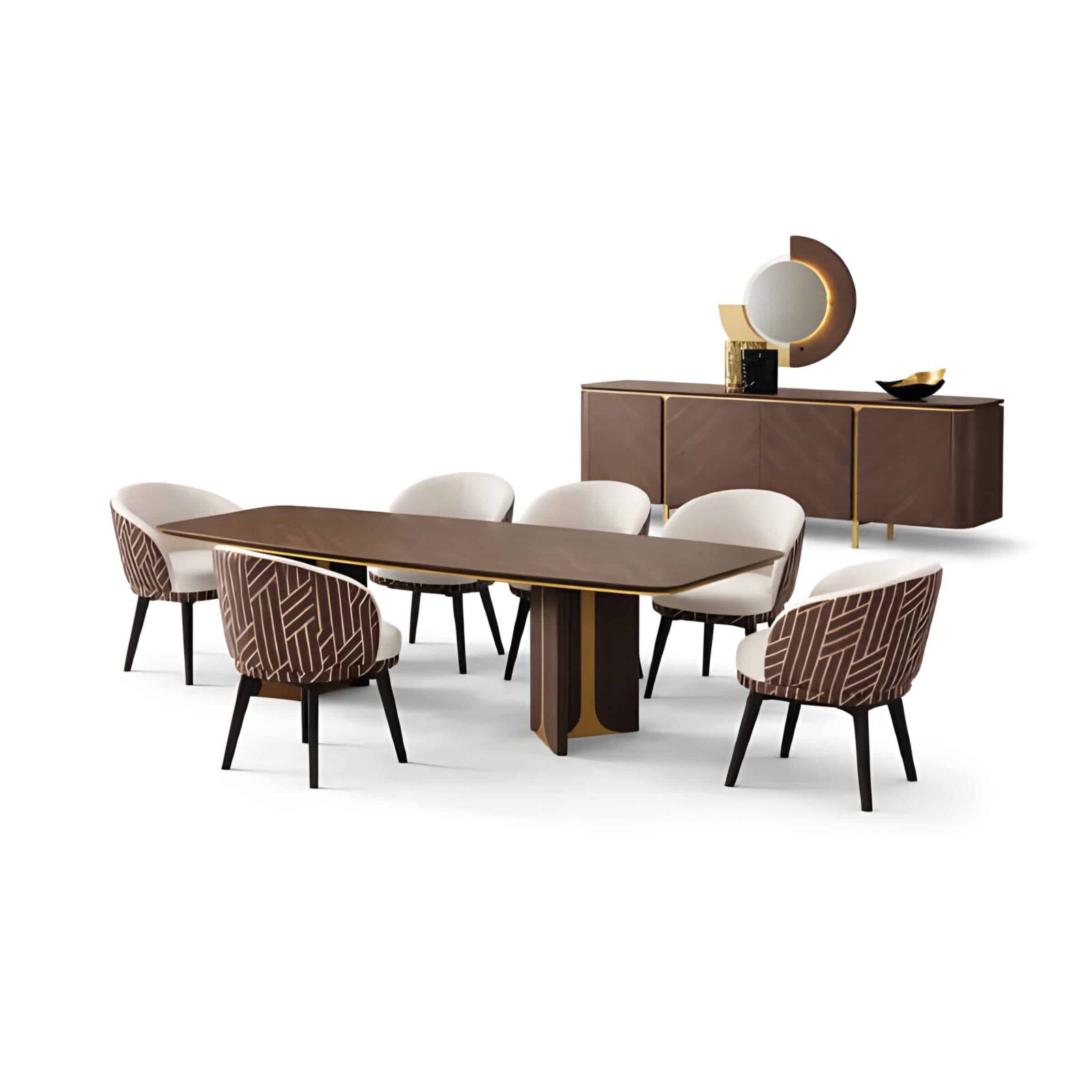 Ulyra Dining Room Set main view for elegant dining spaces