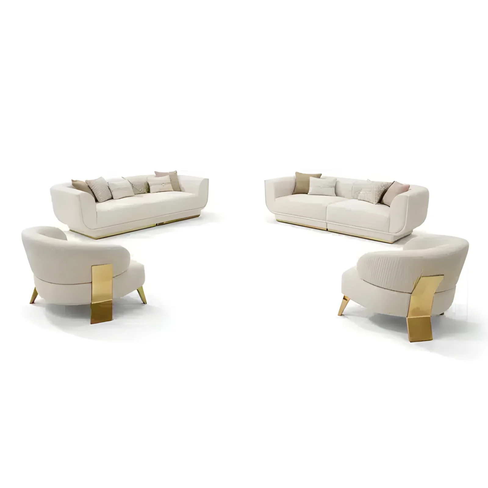 Deno Living Sofa profile view for complete home seating setup