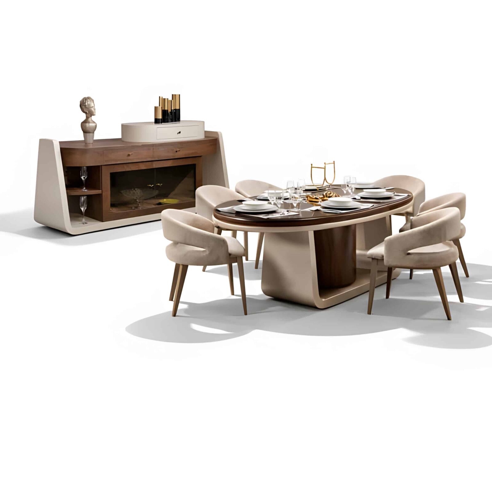 Auron Dining Room Set main view for elegant dining spaces