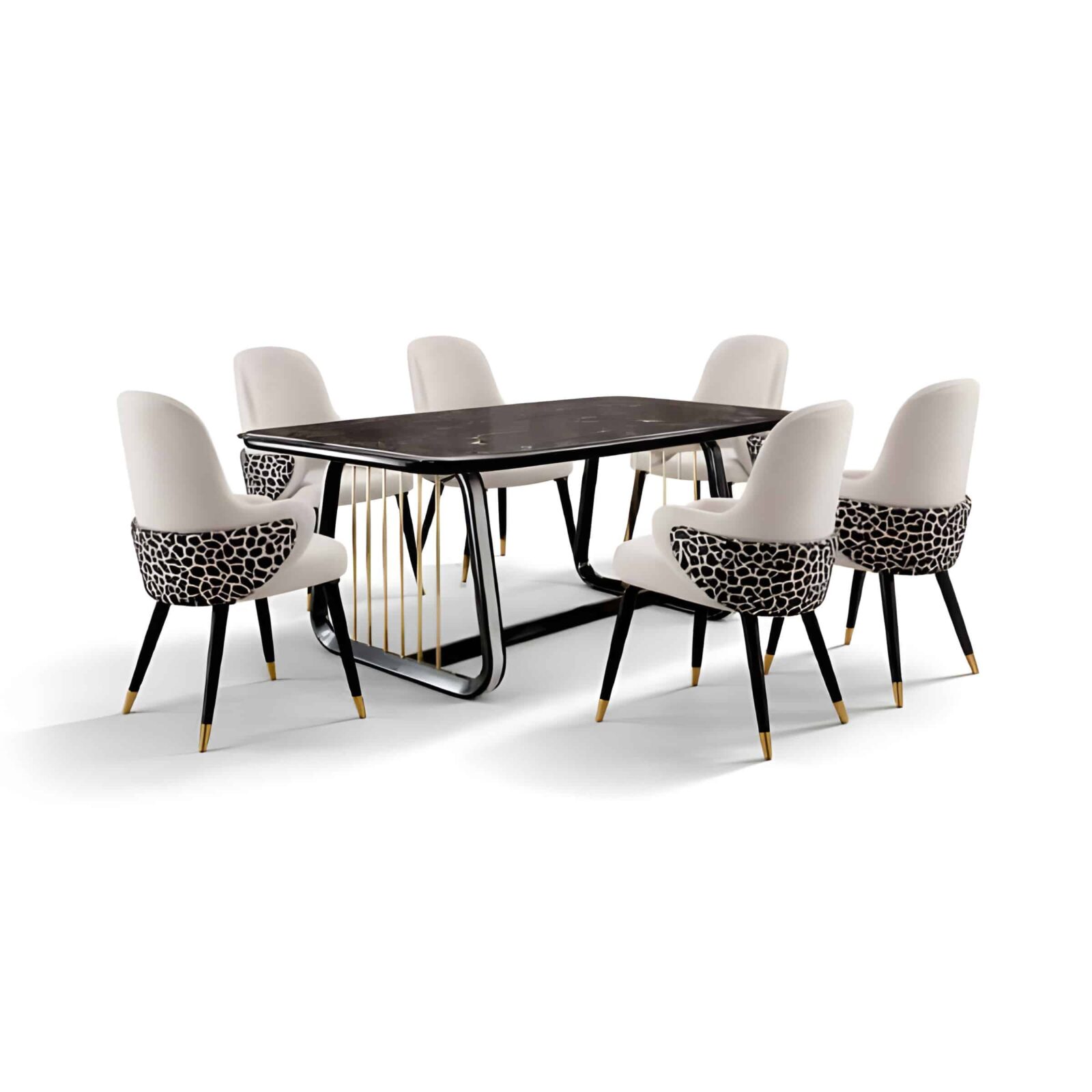 Dining Room Set presentation view for elegant dining spaces Side