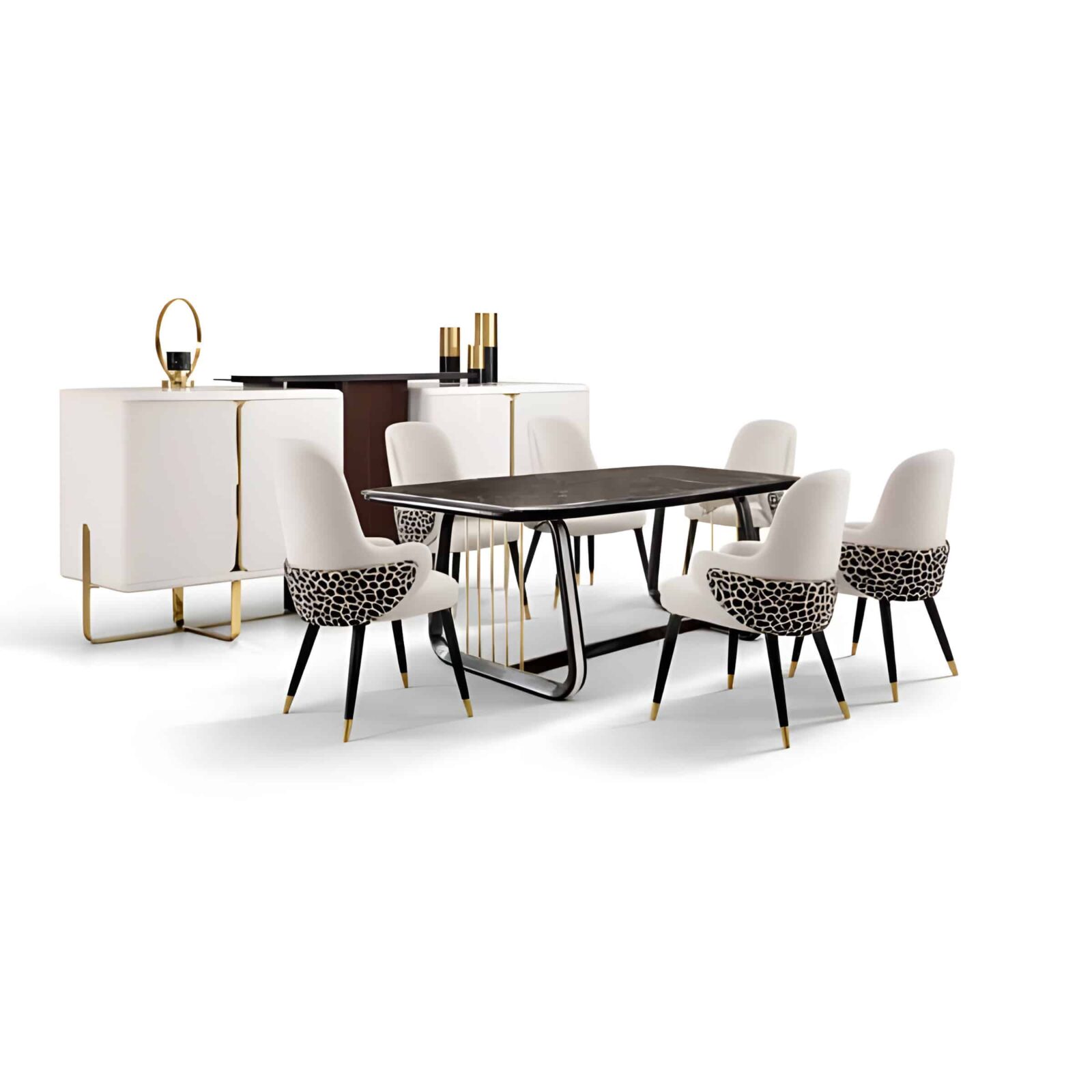 Harlo Dining Room Set main view for elegant dining spaces