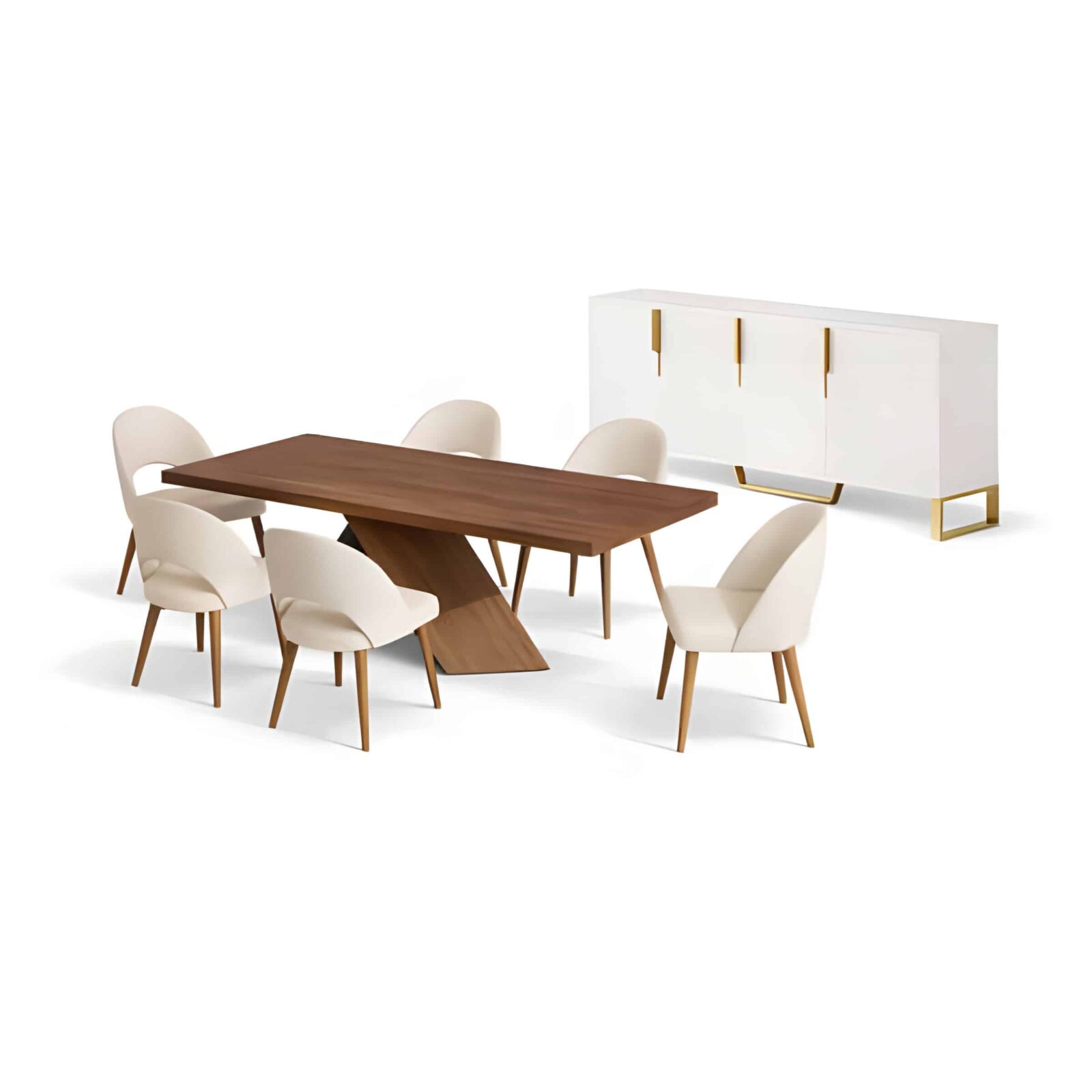 Lyron Dining Room Set main view for elegant dining spaces