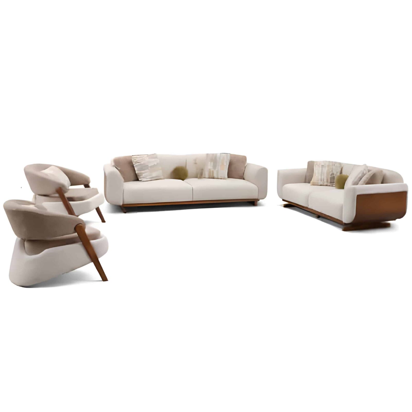 Sand Living Room Set detail view for stylish home furniture pages
