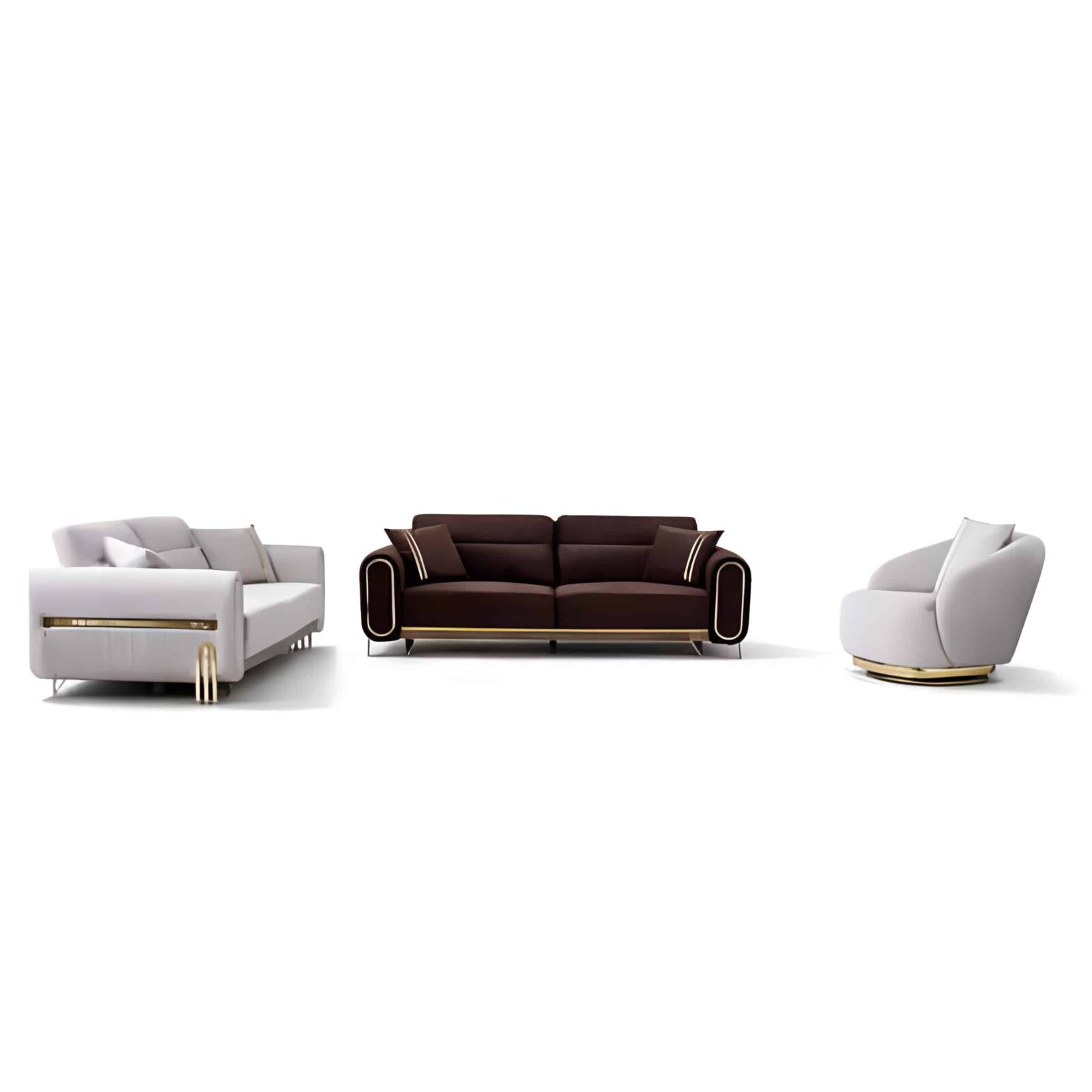 Sami Living Room Set clean view for organized living room spaces