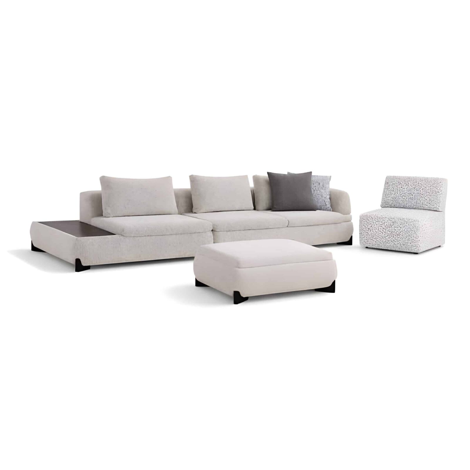 Rovin Living Room Set display view for polished furniture presentation
