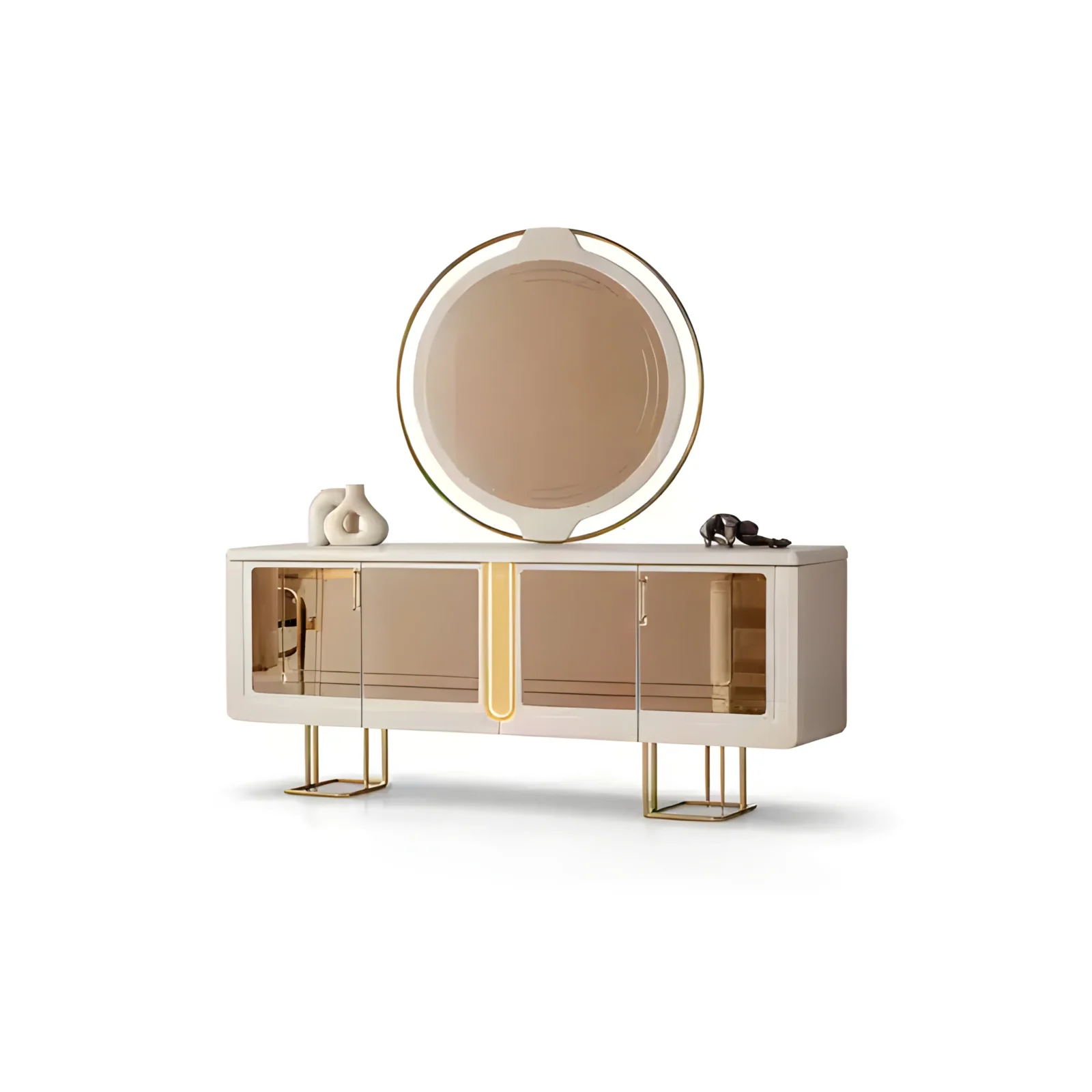 Romel Buffet presented from a side profile for home interiors