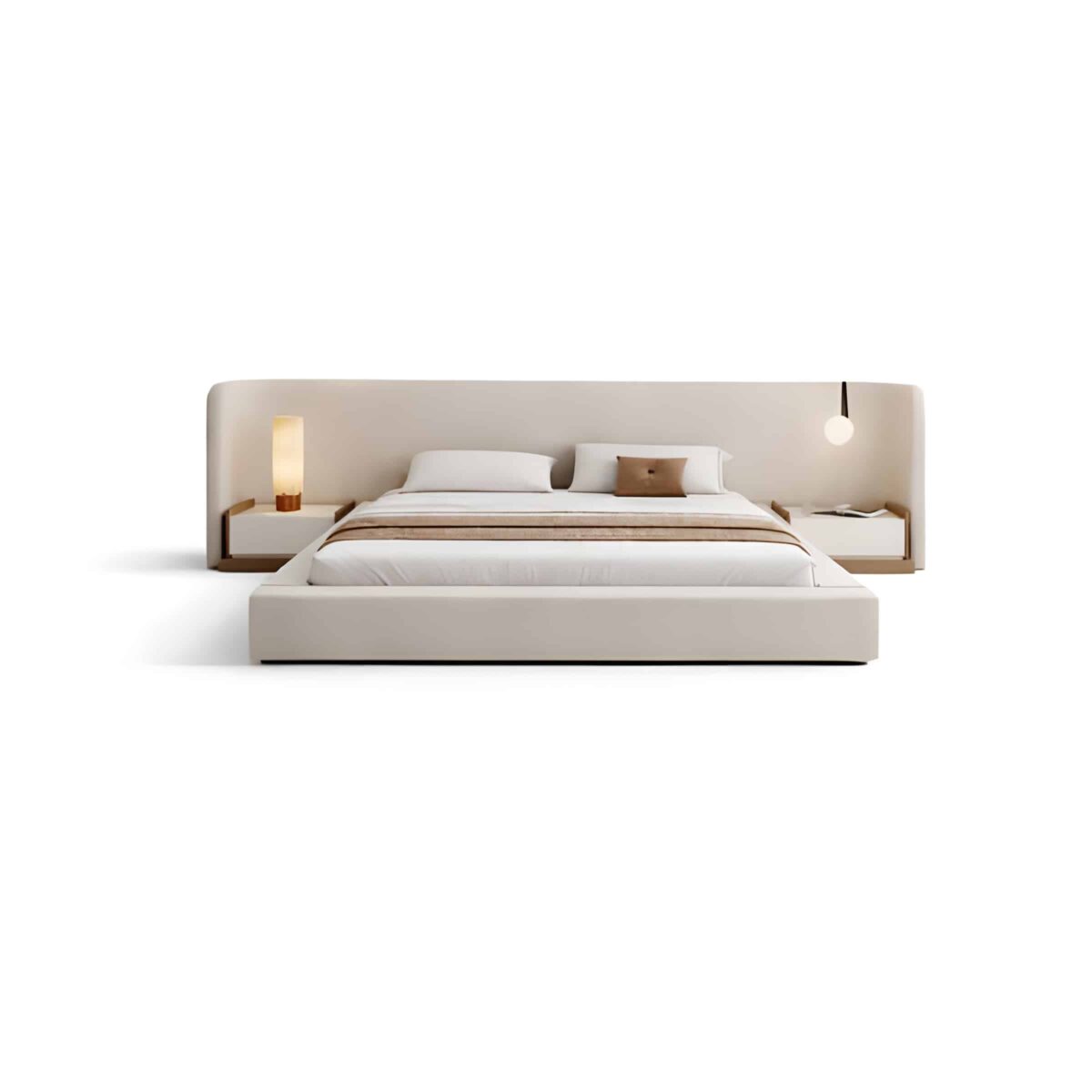 Kaxo Bed and Nightstand Set