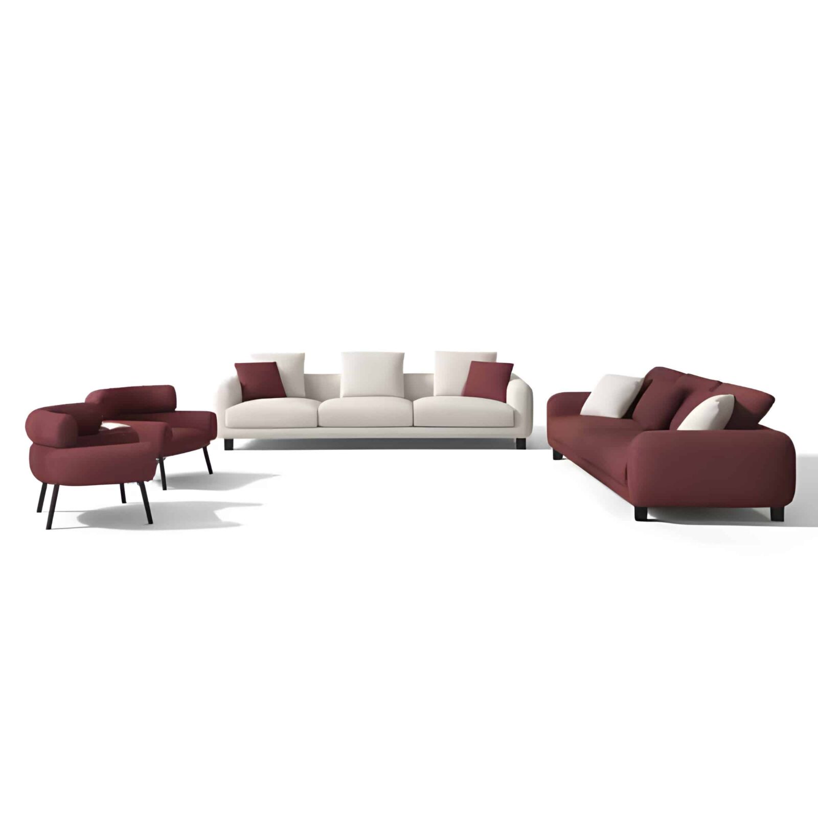 Fines Living Sofa complete view for coordinated room design