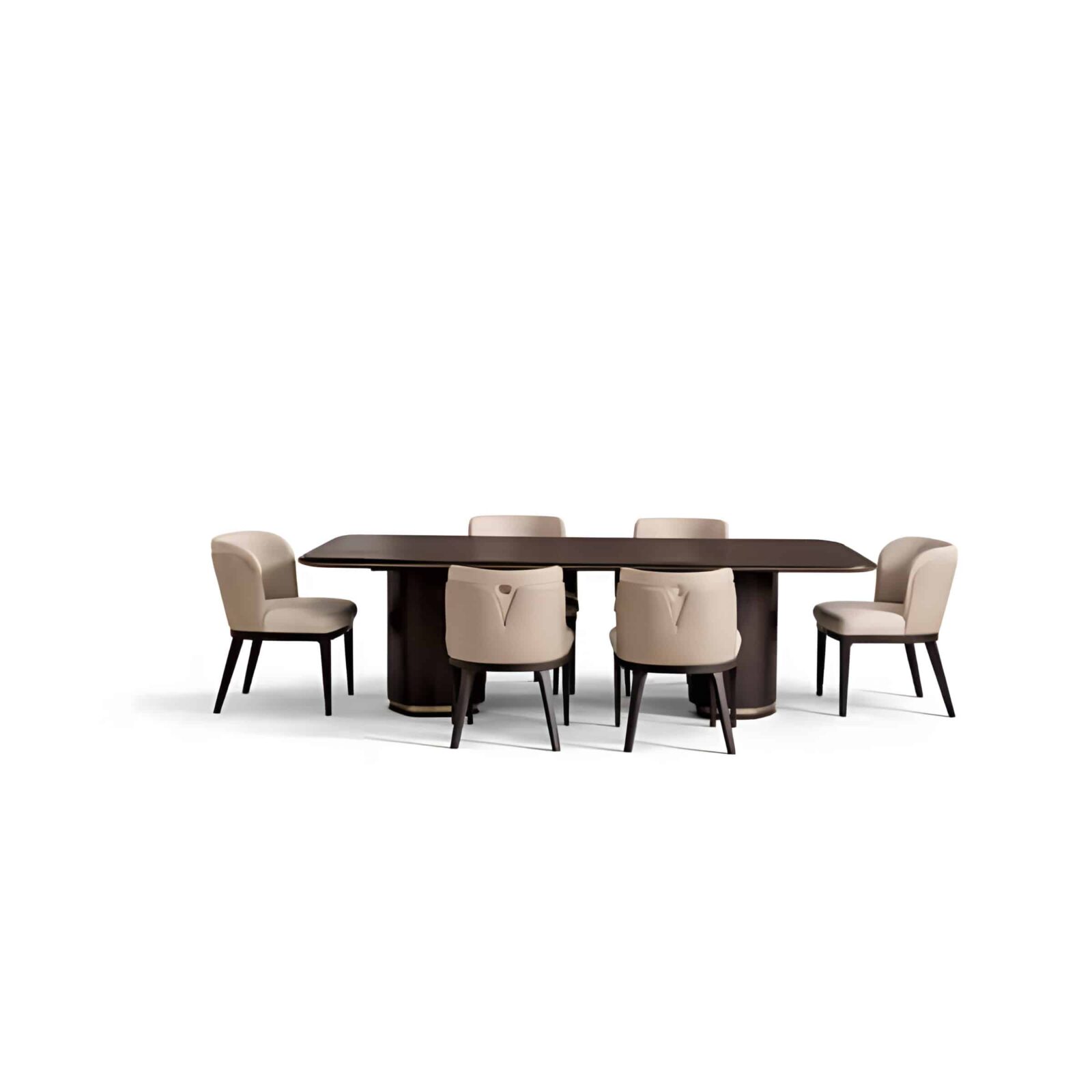 Dining Room Set presentation view for elegant dining spaces Front