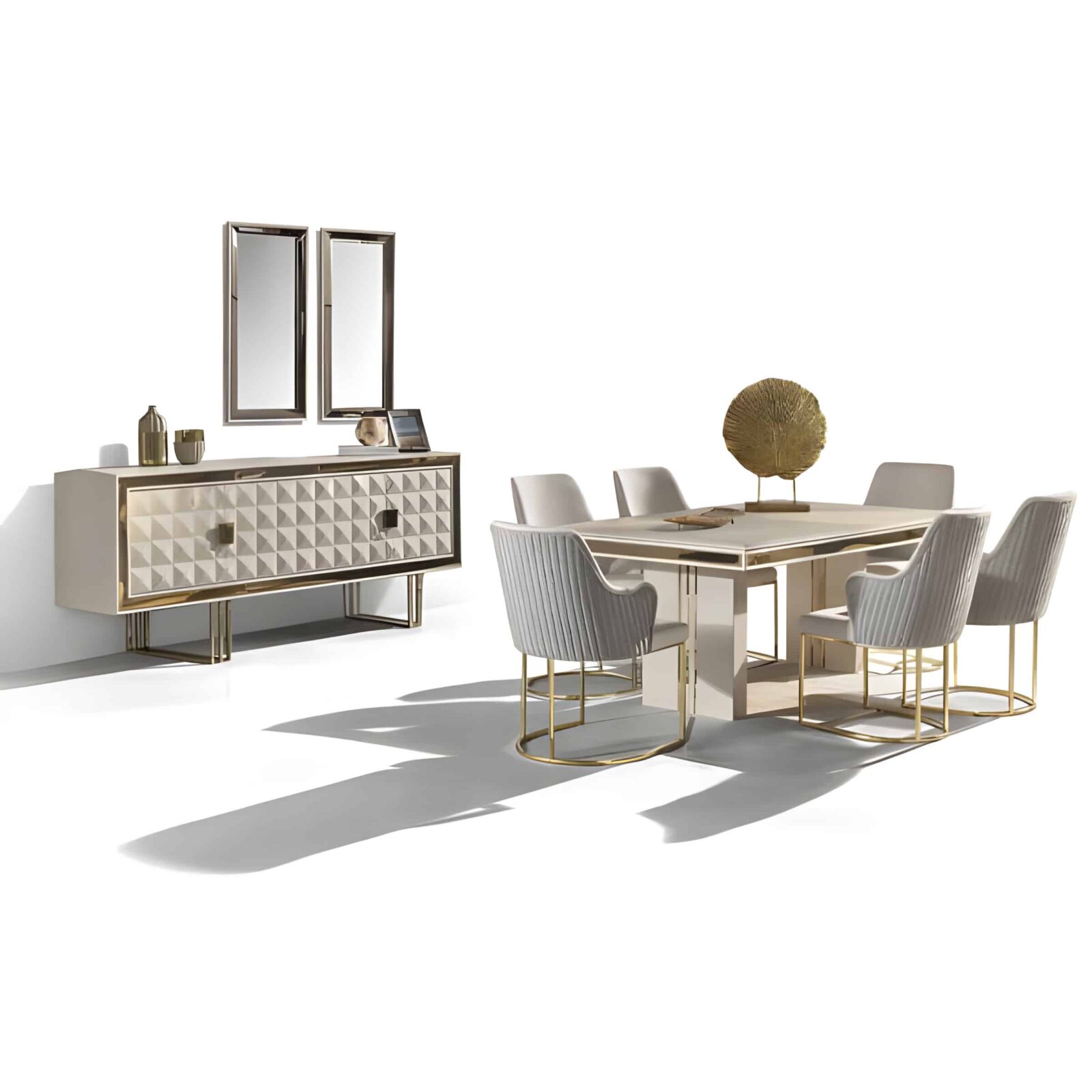 Zavion Dining Room Set main view for elegant dining spaces