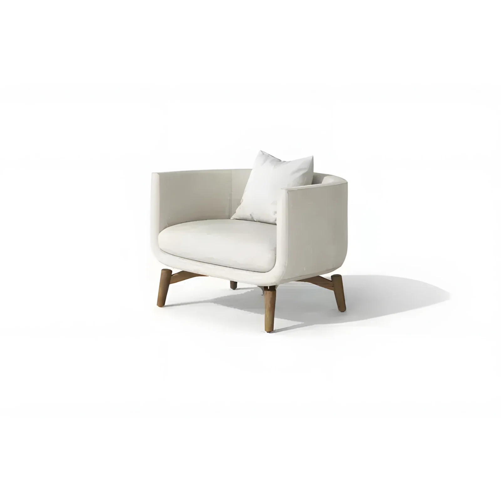 Taro Living Chair front view for polished furniture displays