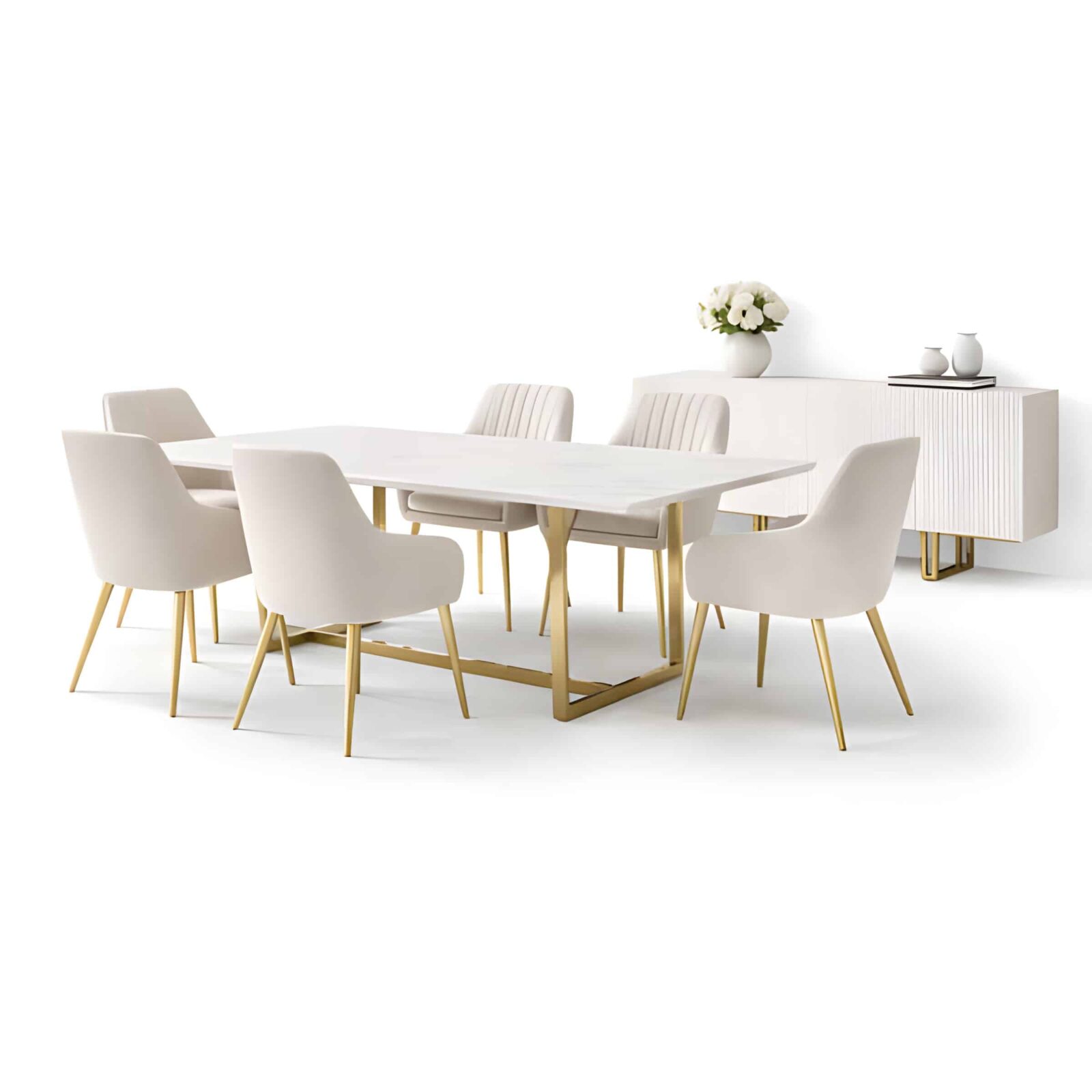 Ovelia Dining Room Set main view for elegant dining spaces