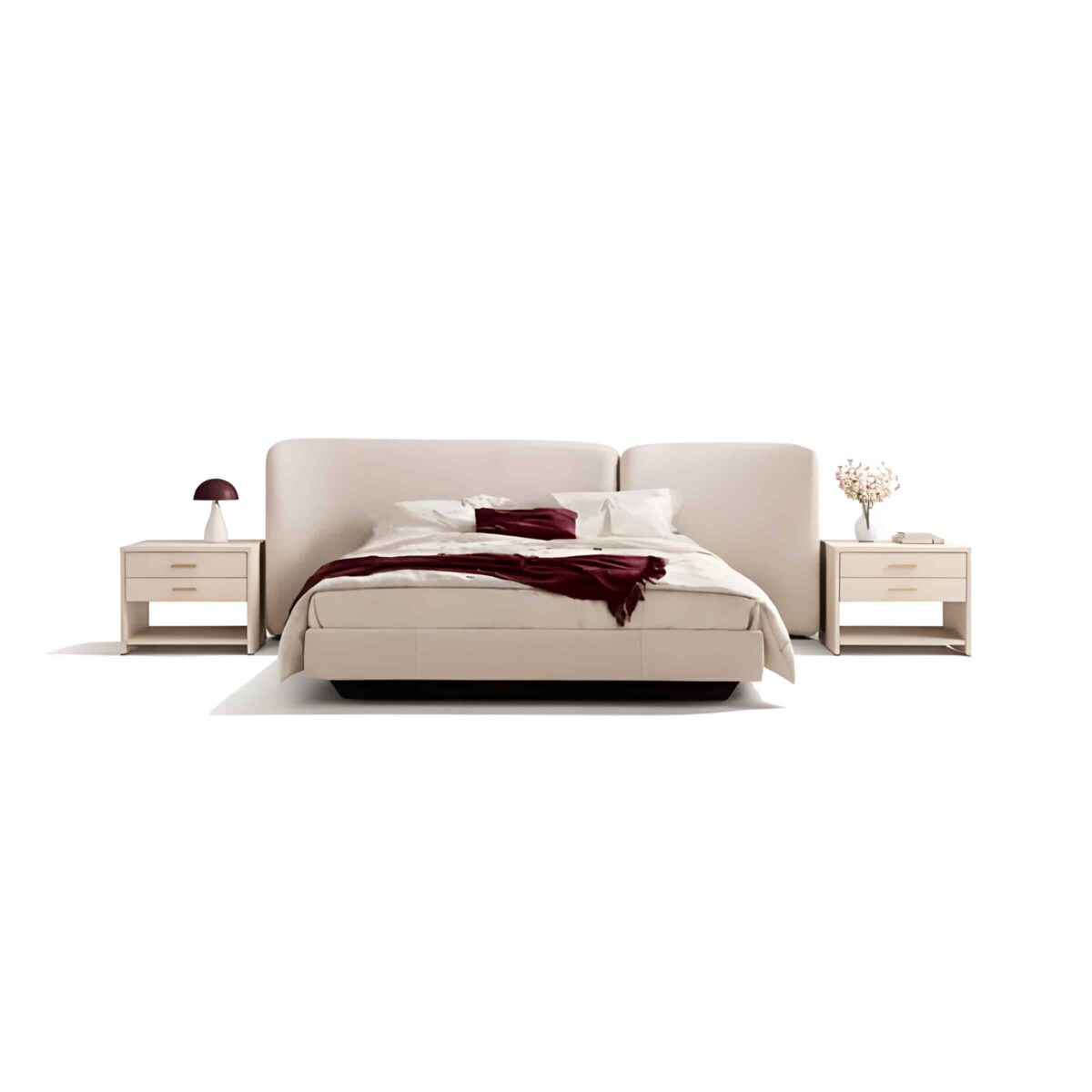 Dera Bed and Nightstand Set