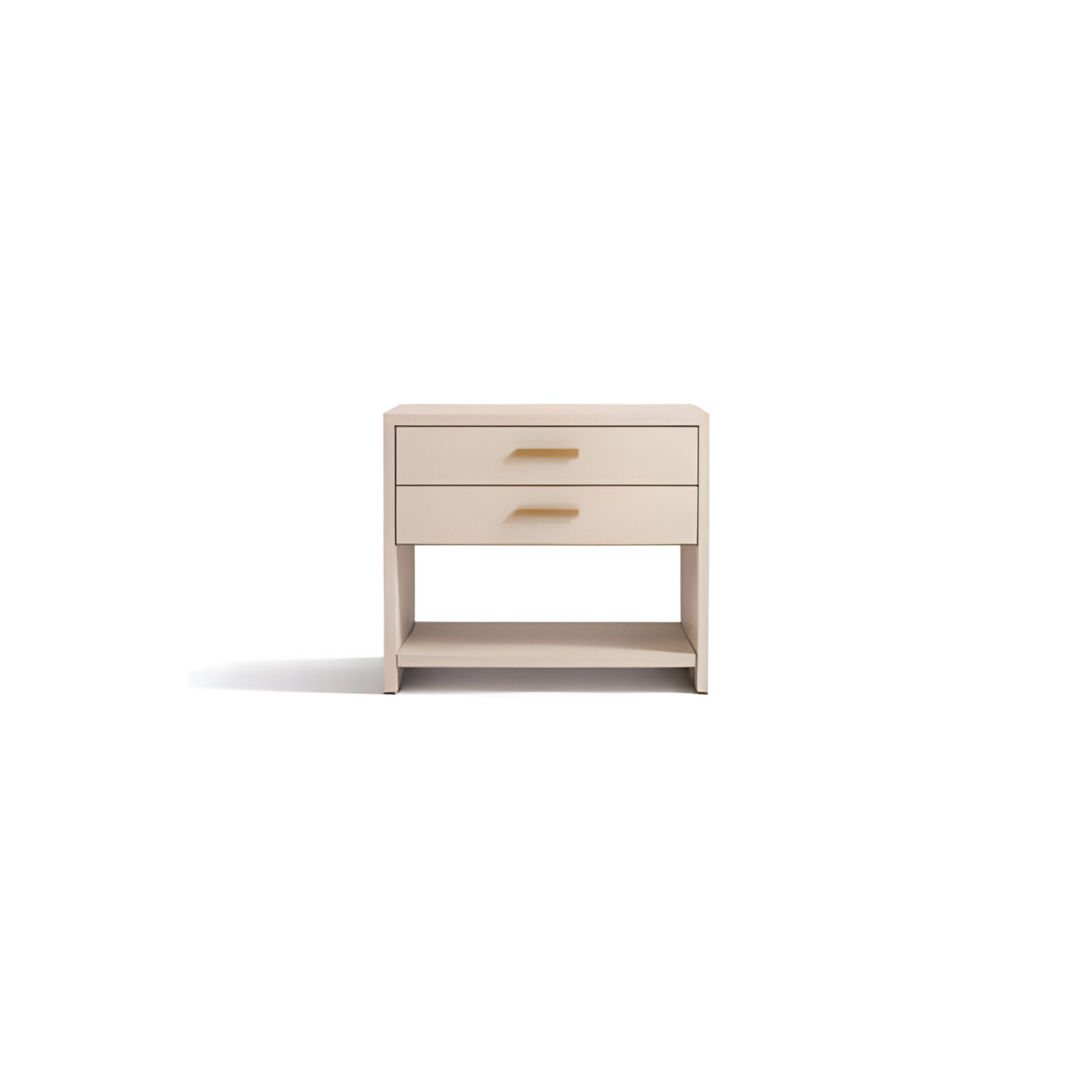 Bedroom Bed and Nightstand Set presented in a stylish bedroom with wide room view