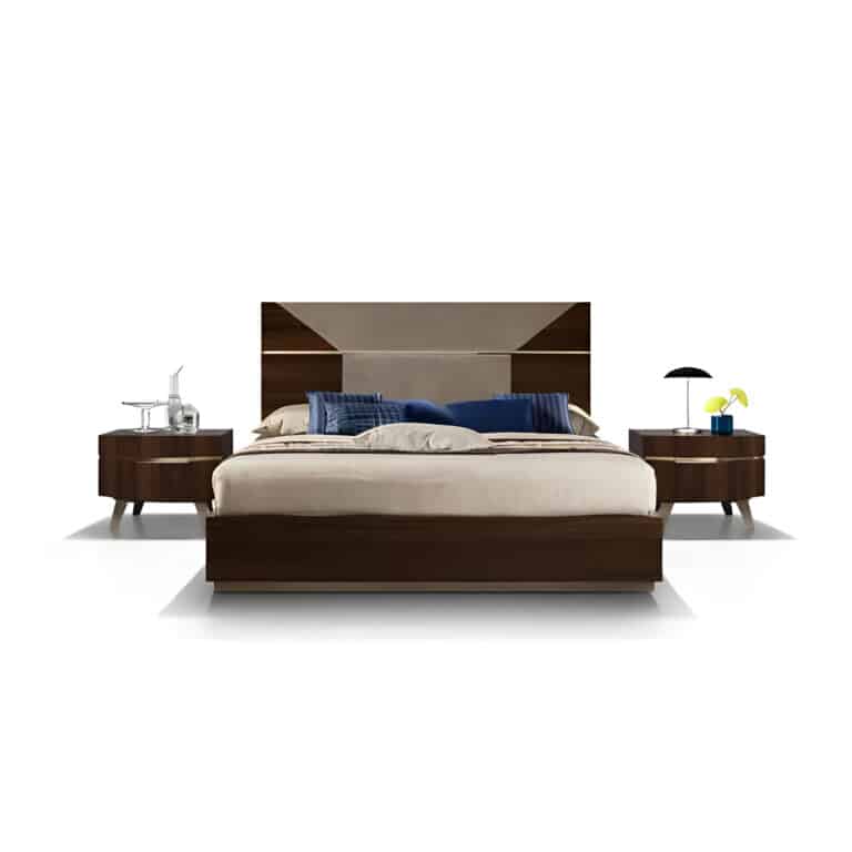 Vilo Bed and Nightstand Set