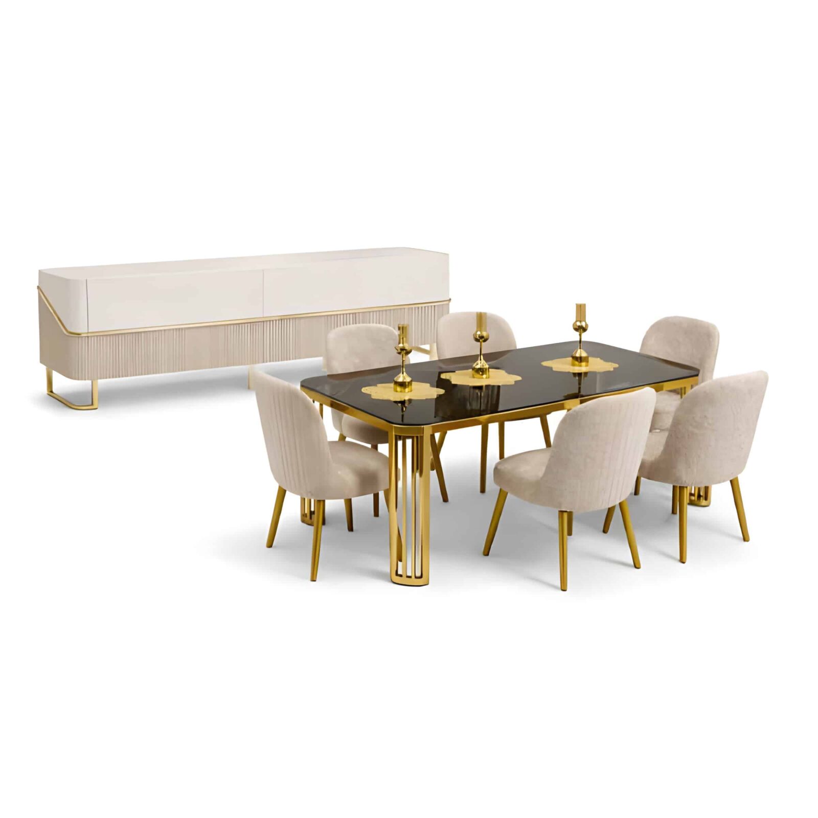 Jelya Dining Room Set main view for elegant dining spaces