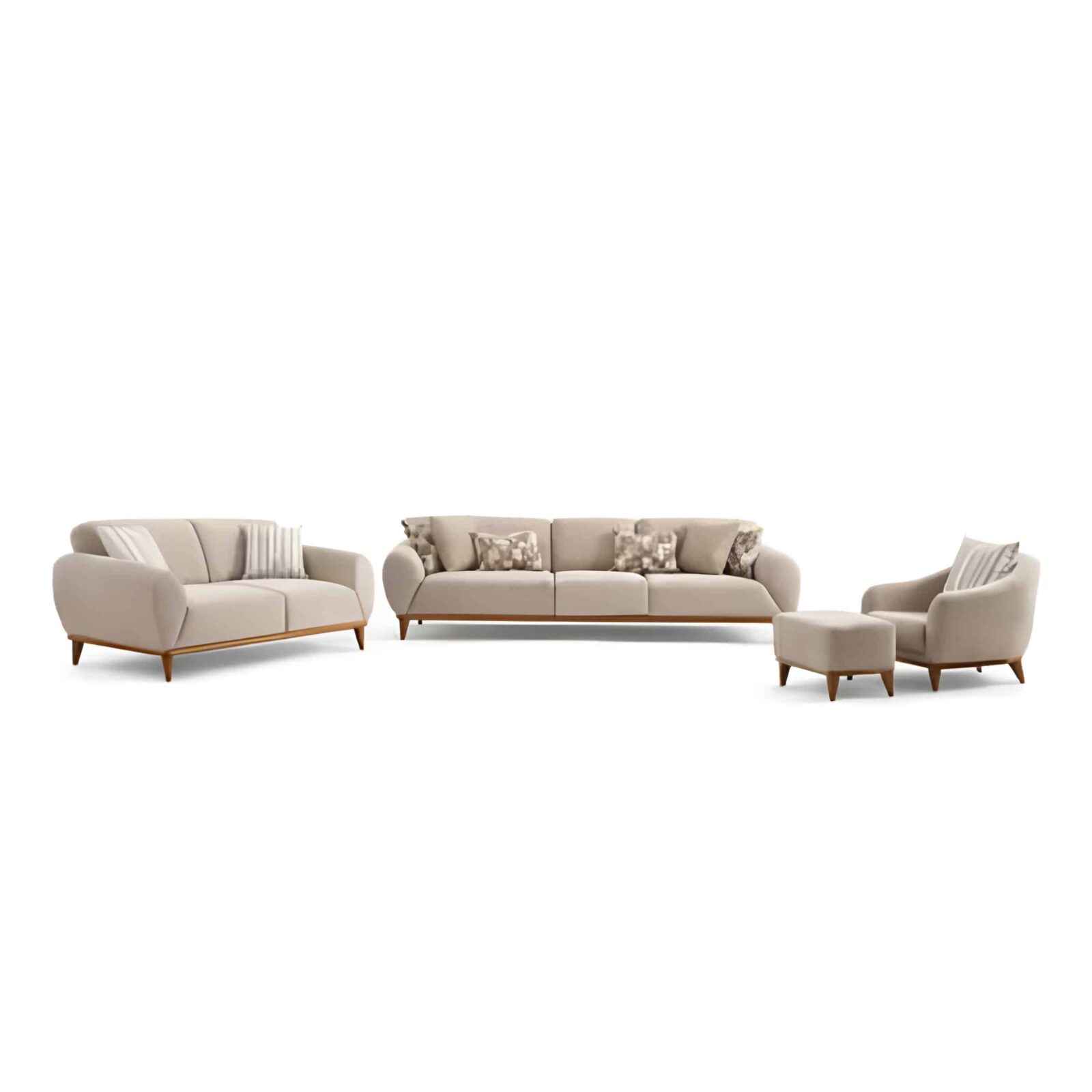 Nitre Living Room Set side view for comfortable living room layout