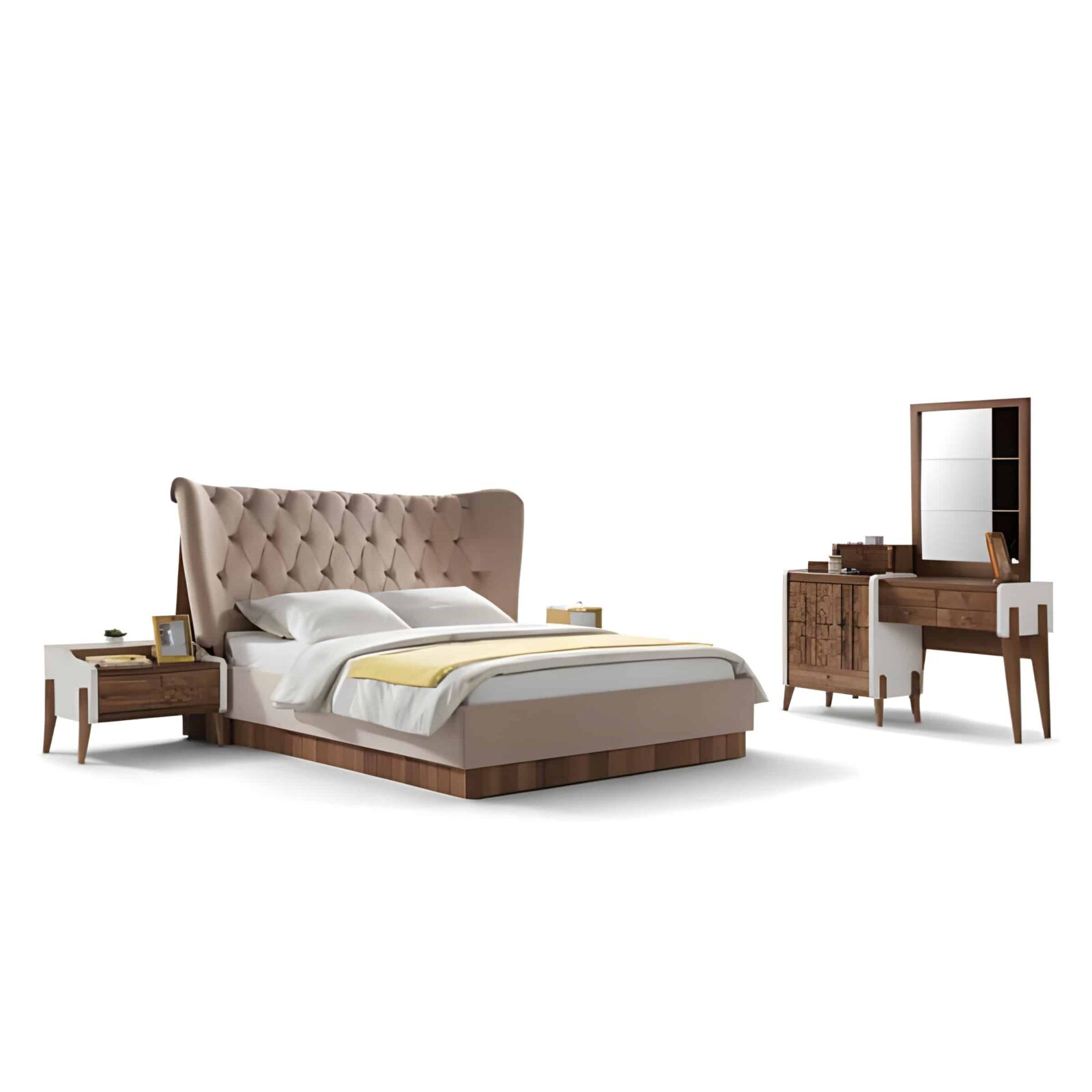 Sena Bedroom Set finish detail angle