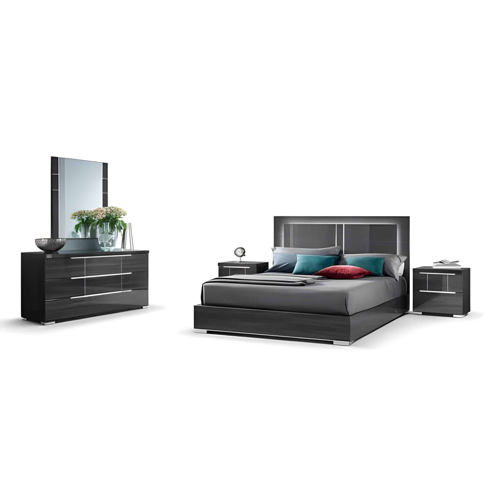 Rumi Bedroom Set front composition for modern bedroom decor