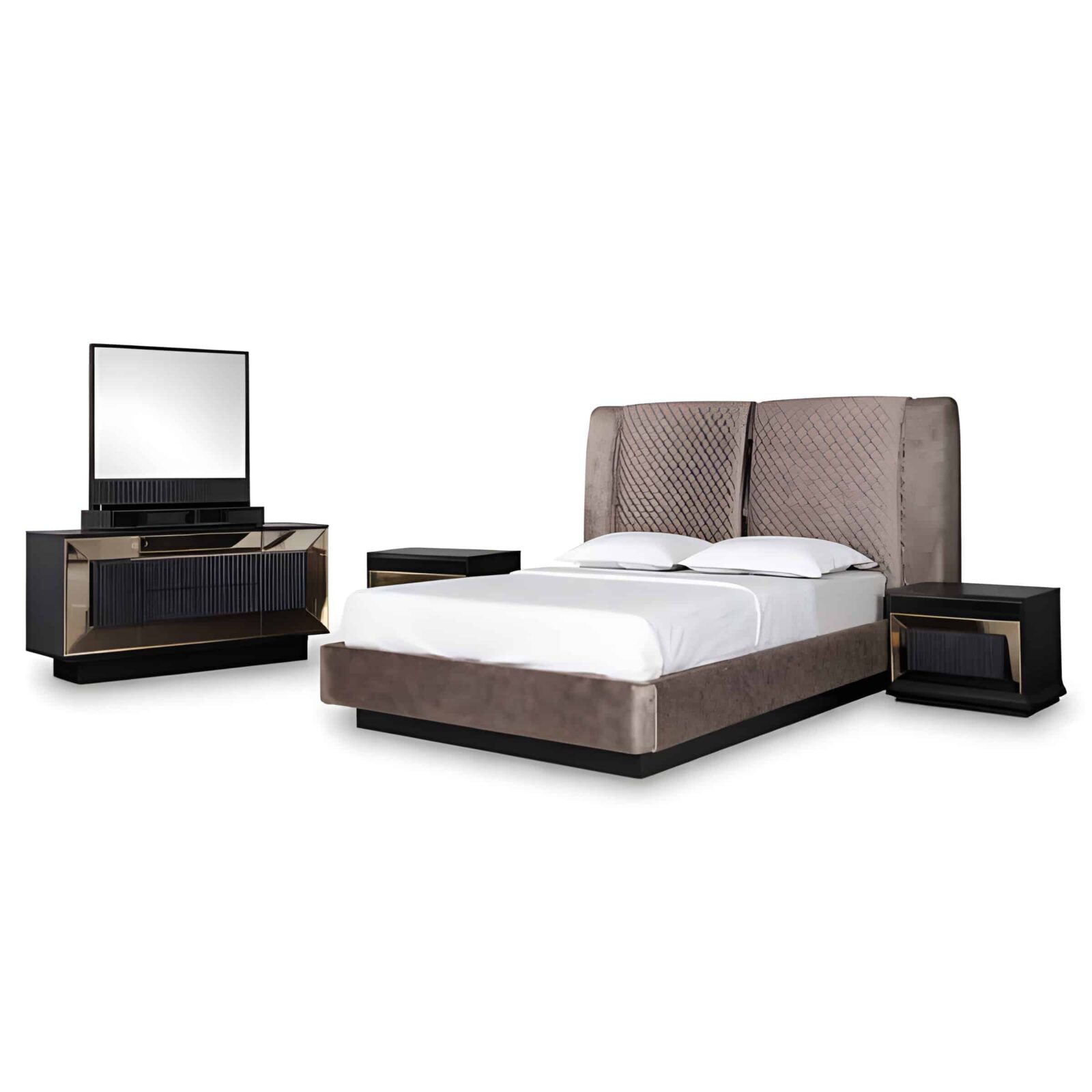 Romel Bedroom Set side storage and bedroom layout