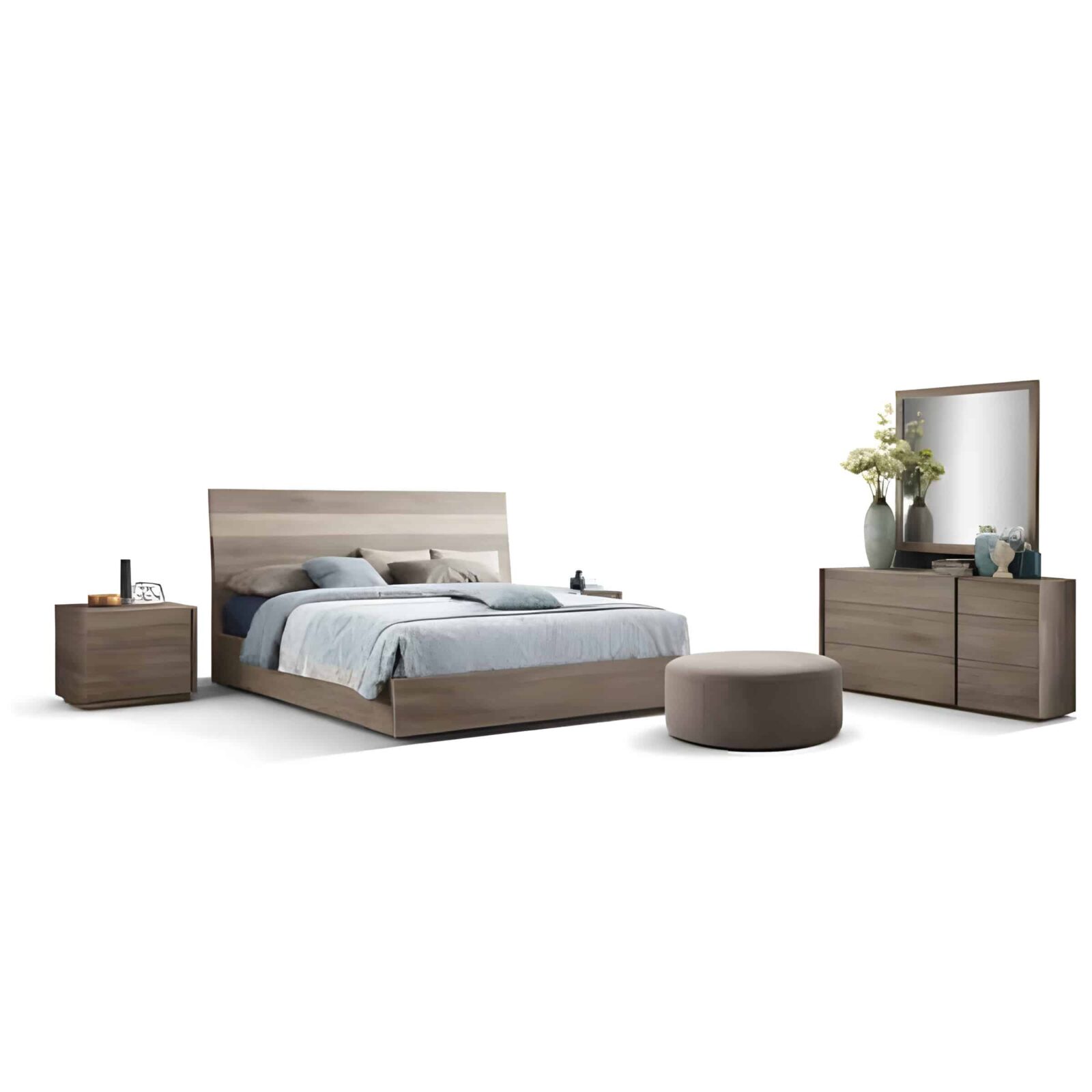 Tova Bedroom Set finish detail angle