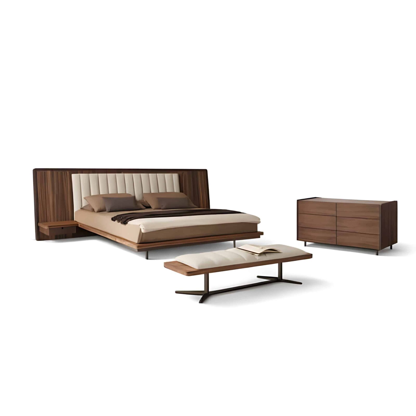Rhea Bedroom Set front composition for modern bedroom decor