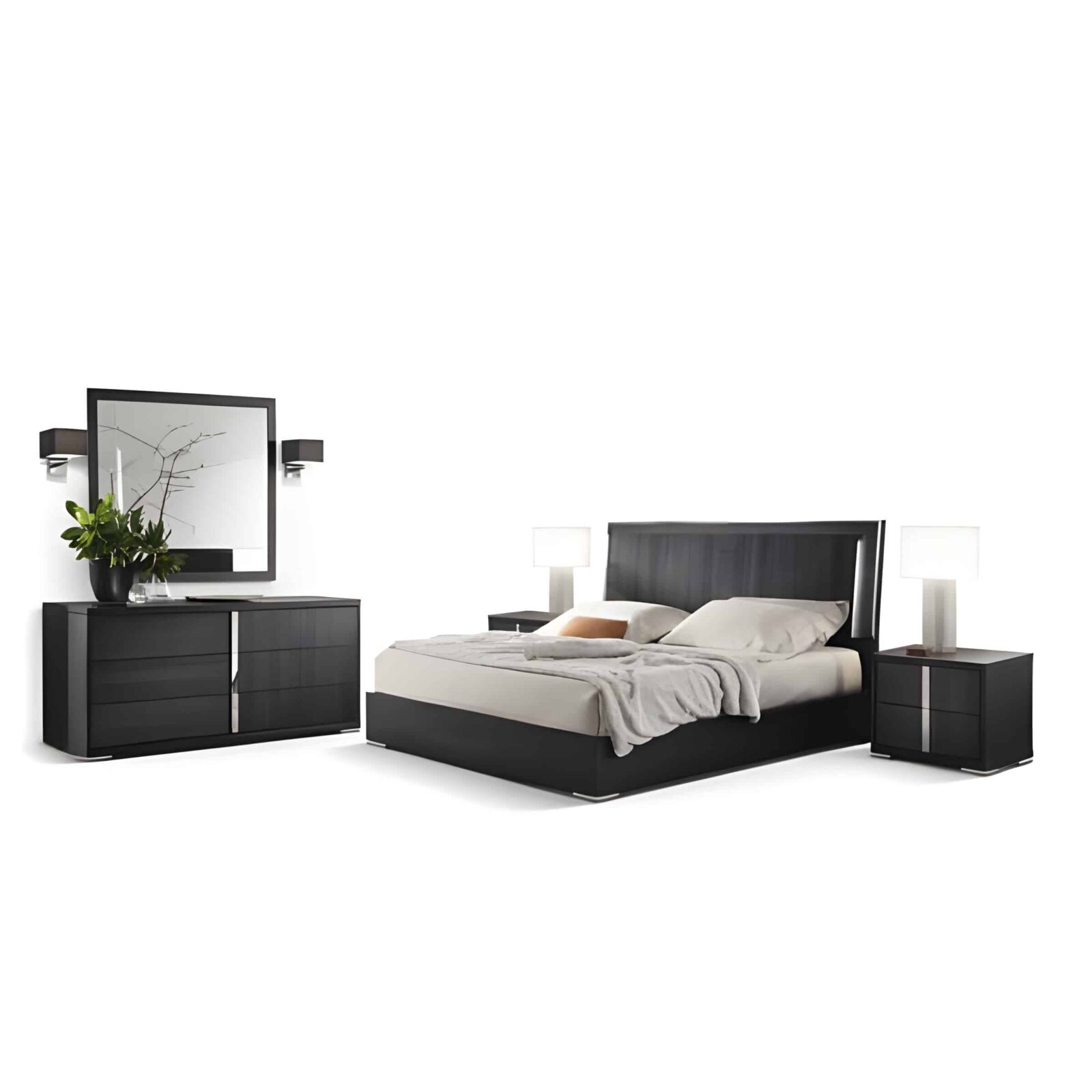 Olea Bedroom Set finish detail angle