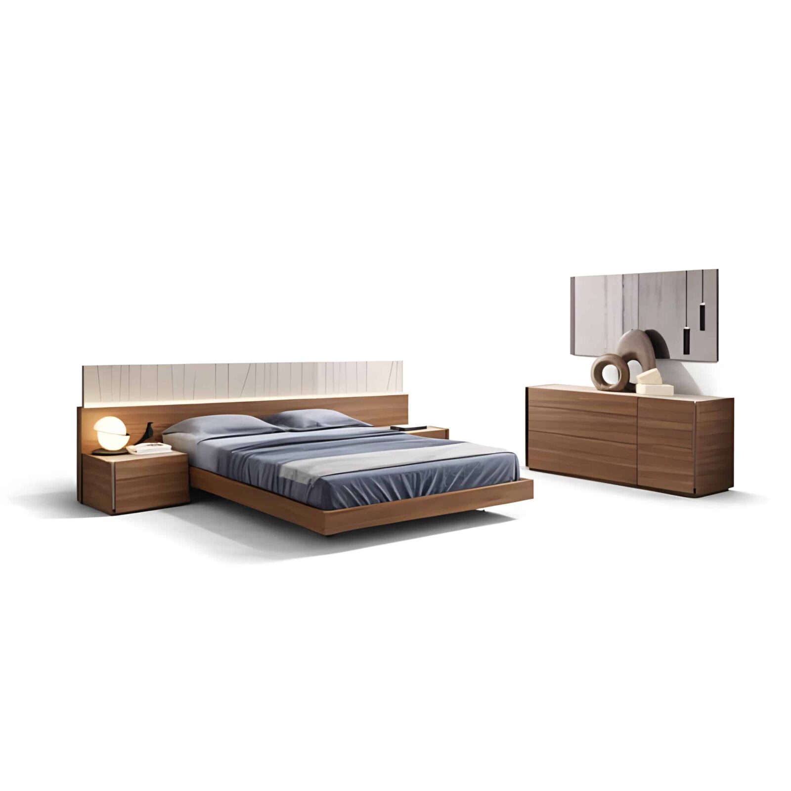 Noah Bedroom Set finish detail angle