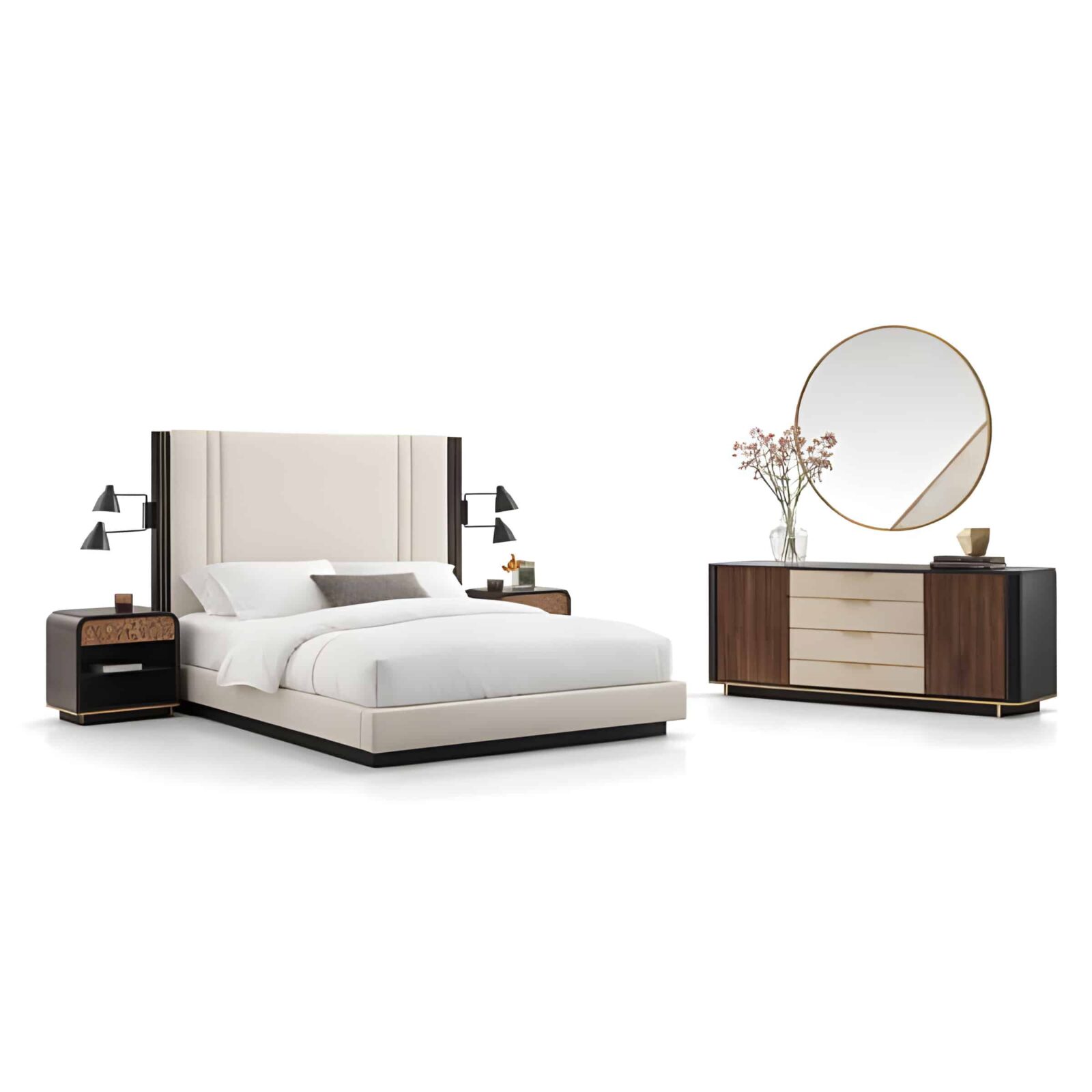 Nira Bedroom Set finish detail angle