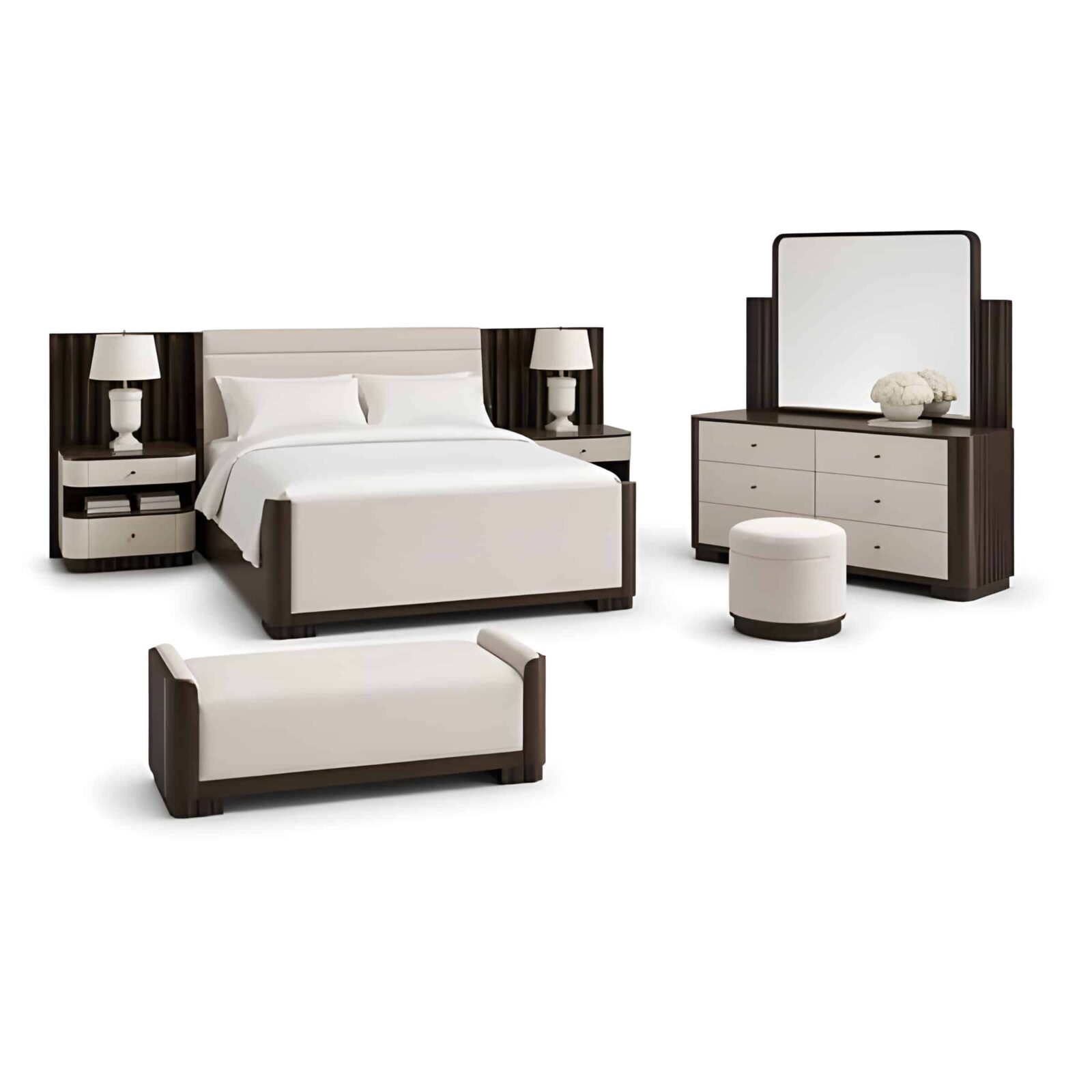 Nilo Bedroom Set front composition for modern bedroom decor