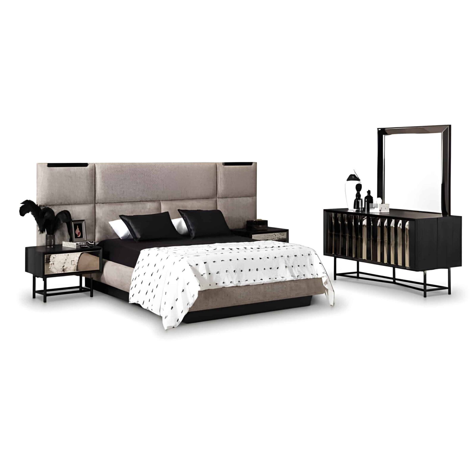 Mira Bedroom Set wide interior bedroom design