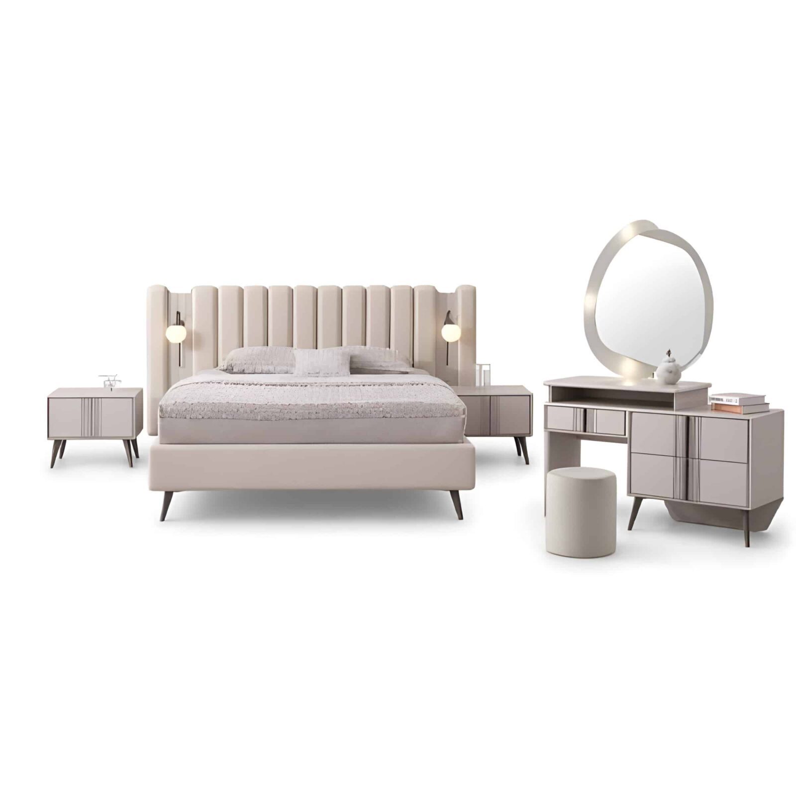 Maya Bedroom Set front composition for modern bedroom decor