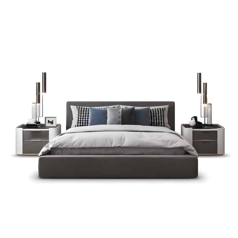 Ova Bed and Nightstand Set