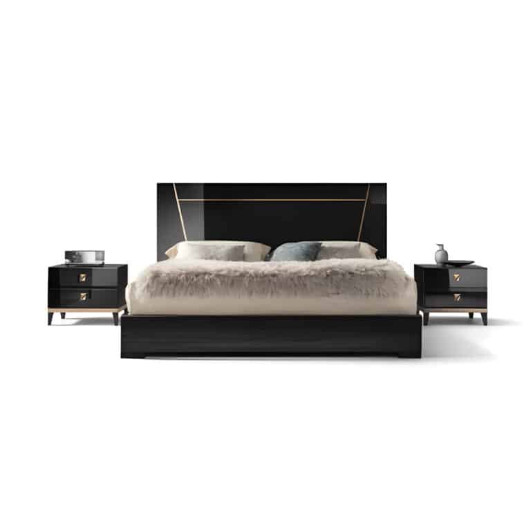Zara Bed and Nightstand Set