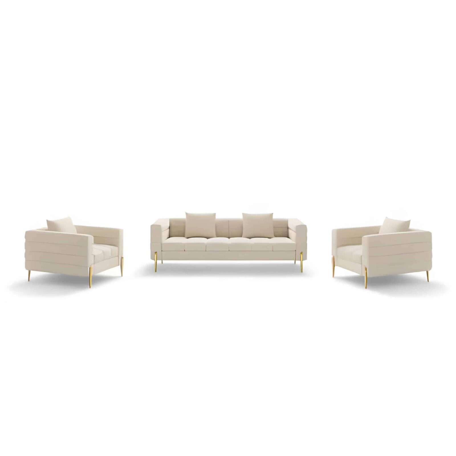 Kosmo Living Room Set display view for polished furniture presentation