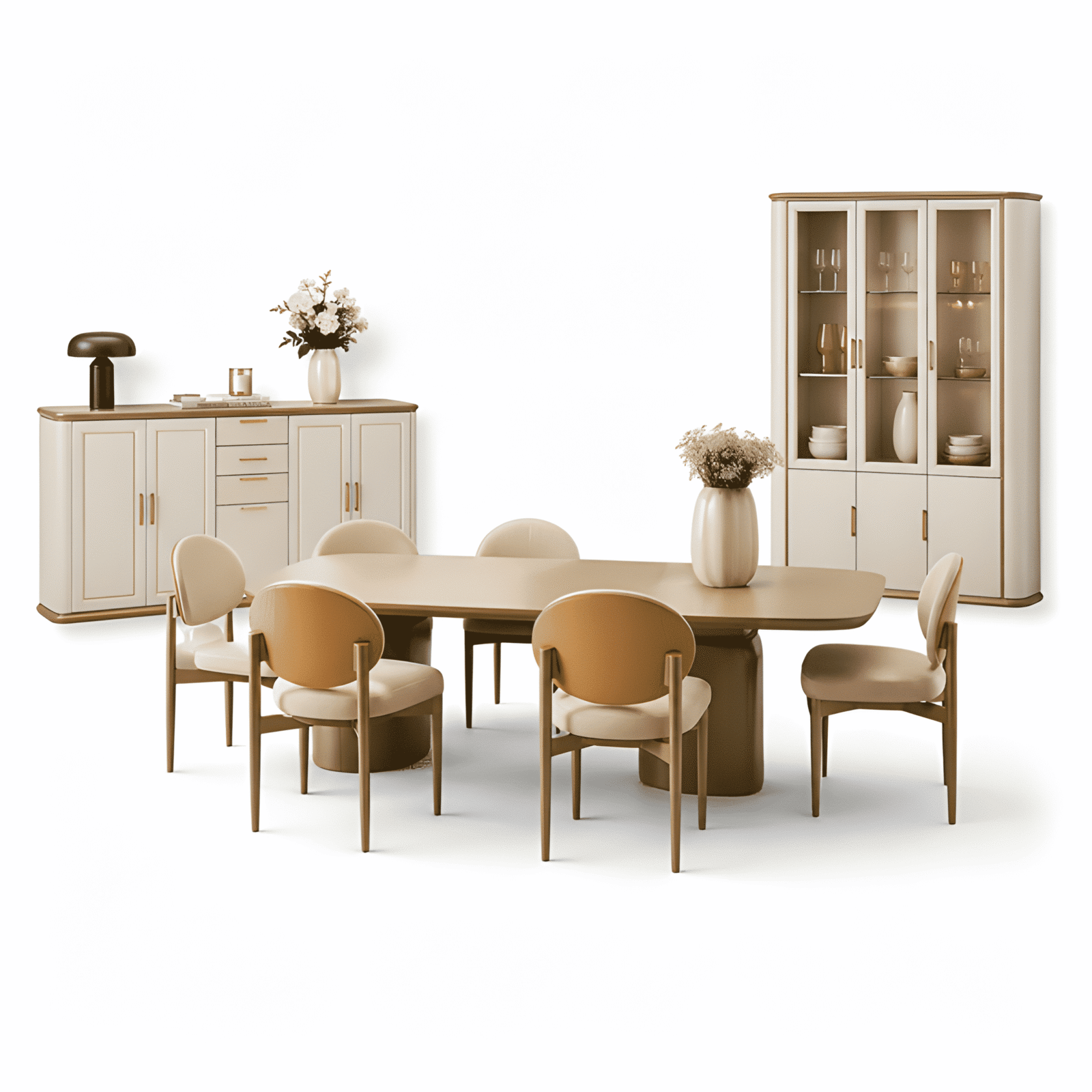 Rovix Dining Room Set main view for elegant dining spaces